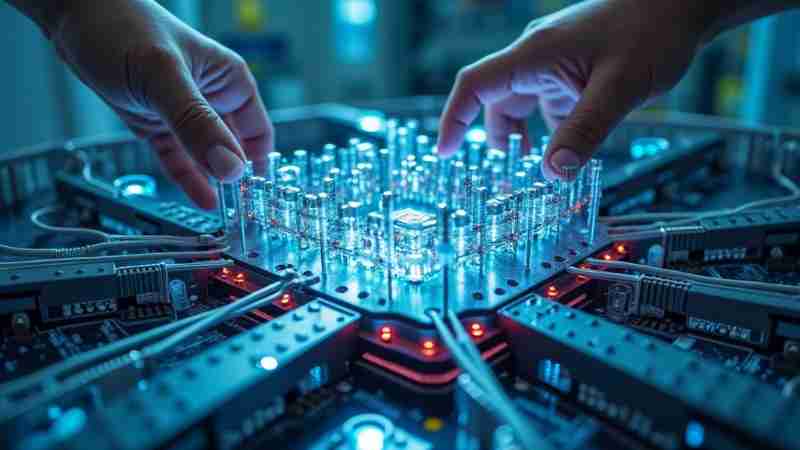 Quantum computing edges closer to practical application, Concept art for illustrative purpose, tags: supraleitende auf weg praktischen - Monok